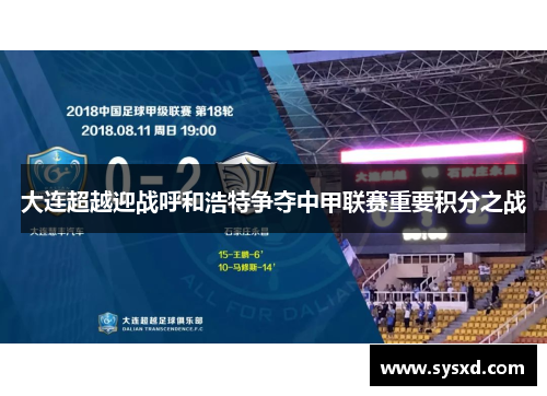 大连超越迎战呼和浩特争夺中甲联赛重要积分之战